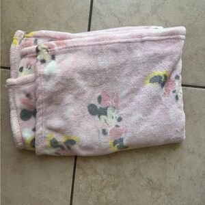 Disney Minnie Mouse Pink and Yellow Kids Blanket